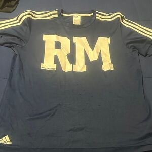 Adidas Navy and White RM Tee